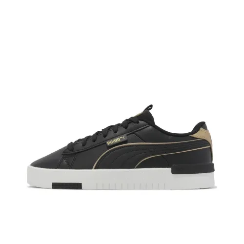 PUMA Jada Renew POP Up Metallics Low Топ Скейтборд Кроссовки Женские Черный Золото