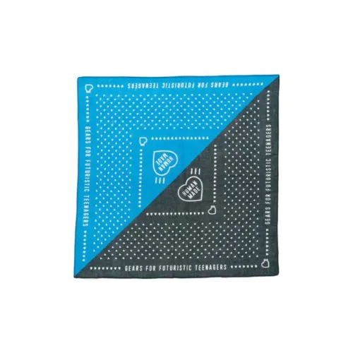 HUMAN MADE Шелковые шарфы Унисекс Синий