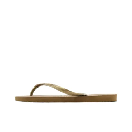 Havaianas Тонкий Шлепанцы Низкий каблук Женские Золотые