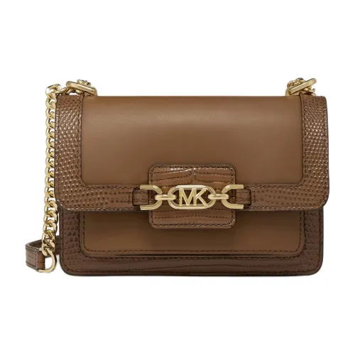 MICHAEL KORS Heather Корова Кожа Сумка через плечо Экстра Маленькая Женская Кожа Коричневый