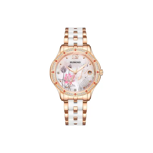RUNOSD Механический Movement Женские часы 34мм*34мм*10мм Жемчужная раковина Цвет