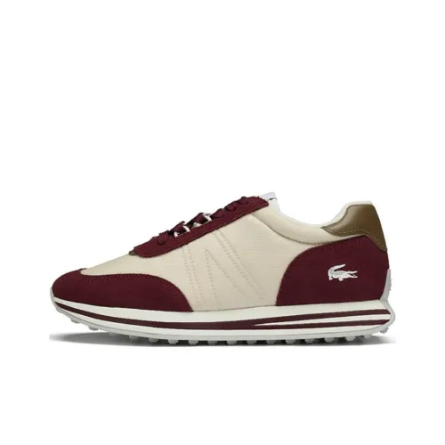 LACOSTE Повседневный Низкий Топ Бежевый Красный Мужской