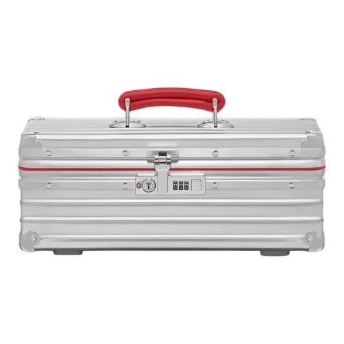 RIMOWA Алюминий Магний Сплав Твердый Чехол Унисекс Серебряный Красный