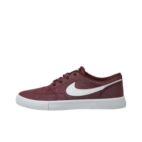 nike SB Portmore II Solar Canvas P Амортизация Износостойкий Низкий Топ Скейтборд Кроссовки Мужской Цвет Русый