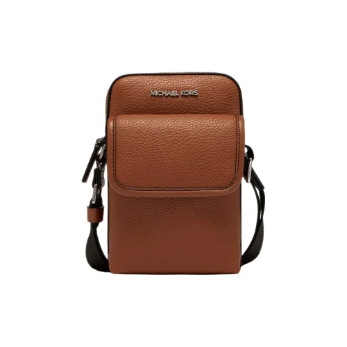 MICHAEL KORS MK Cooper Чехол для телефона из искусственной кожи сумка через плечо мужская кожа коричневый