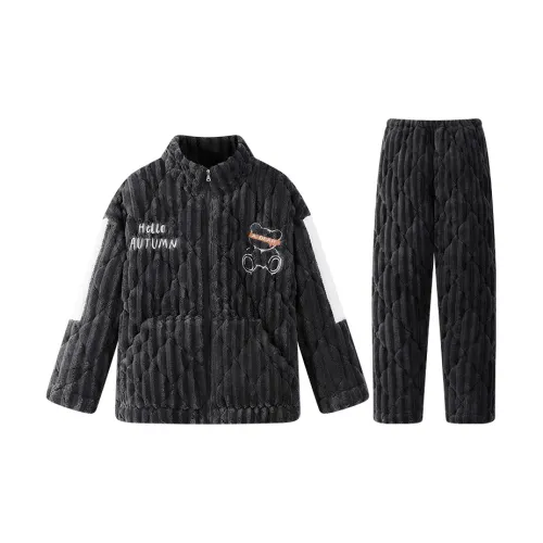 HUAIERWEI BBA Утепленный мужской комплект пижам G636