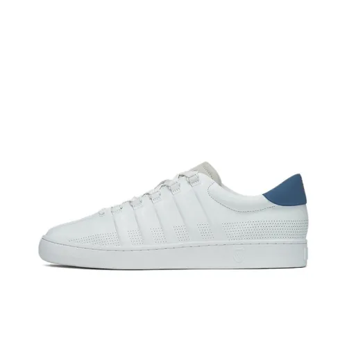KSWISS Slip-resistant Abrasion-resistant Low Top Casual Shoes Unisex White Blue