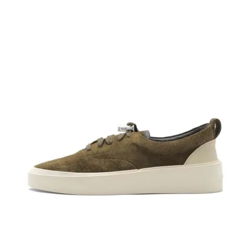 Fear Of God Главная линия 101 Кружево Вверх Стильные Скейтбординги Мужской Оливково-зеленый