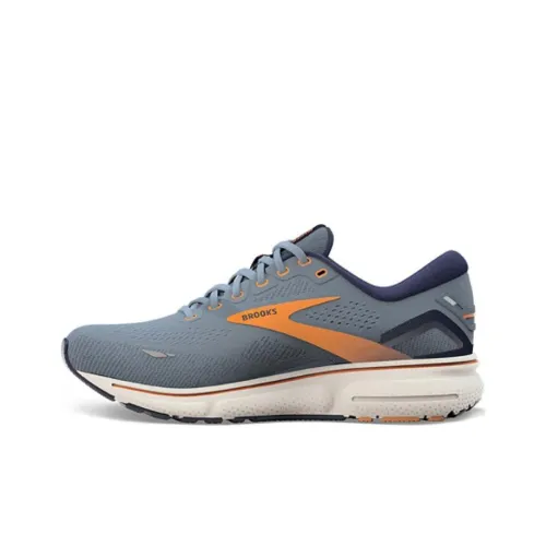 Brooks Ghost 15 Амортизация и Дышащий Низкий Топ Беговые кроссовки Мужские Синие