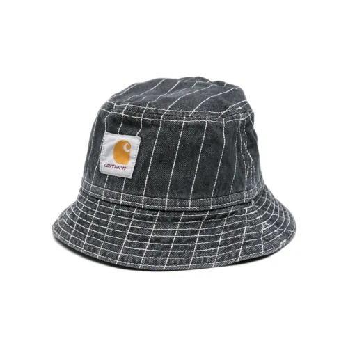 Carhartt WIP Cotton Polyester Bucket Hats Women's Dark Blue Carhartt WIP Хлопок Полиэстер Шляпы ведра Женские Темно-синий