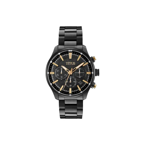 Solvil Et Titus Кварцевый механизм Мужские часы Sabertooth Collection 44mm*50mm*12,6mm Черные