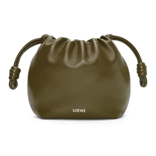 LOEWE Flamenco Nappa Sheepskin Crossbody Clutch Mini Women's Dark Khaki LOEWE Flamenco Nappa Овчина Через плечо Клатч Мини Женский Темный Хаки