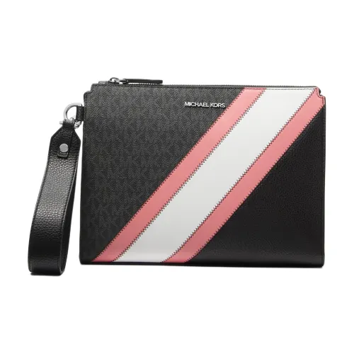 MICHAEL KORS MK Cooper Искусственная кожа Монетница Большая Мужская Черный Белый и Розовый