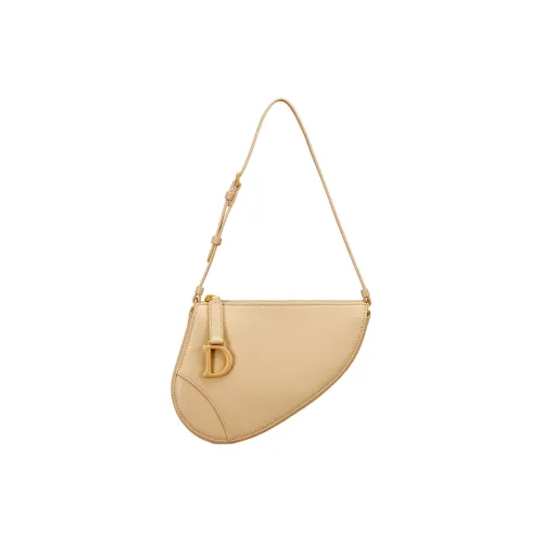 DIOR Sheepskin Одно Плечо Клатч Женский Светло-Желтый
