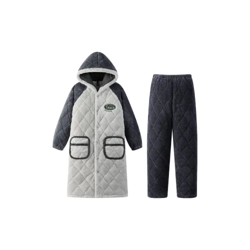 HUAIERWEI Пижамный комплект мужской черный