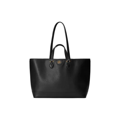 GUCCI Ophidia Кожа Тоут Сумка Сумка для покупок Сумка на плечо Сумка среднего размера Женская Черная