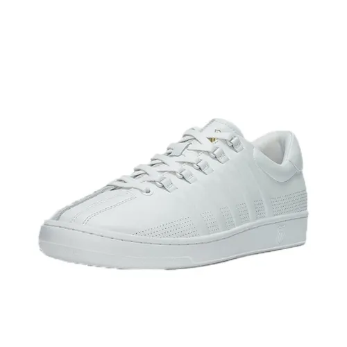 KSWISS Slip-resistant Abrasion-resistant Low Top Casual Shoes Unisex White Gray KSWISS Противоскользящая Устойчивая к истиранию Низкий Топ Повседневная Обувь Унисекс Белый Серый