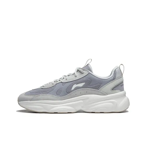 LINING Milk Coconut Green 2,0 Противоскользящий Устойчивый к истиранию Низкий Топ Повседневный Мужской Серый