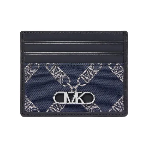 MICHAEL KORS Hudson Ткань + Искусственная кожа Держатель для карт Мужской Морской синий