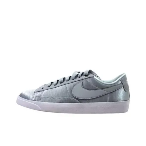 Nike Blazer SE Амортизация Износостойкие Низкие Кроссовки для Скейтбординга Женские Серебристые