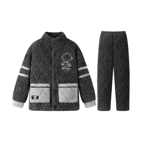 HUAIERWEI Пижамный комплект мужской черный