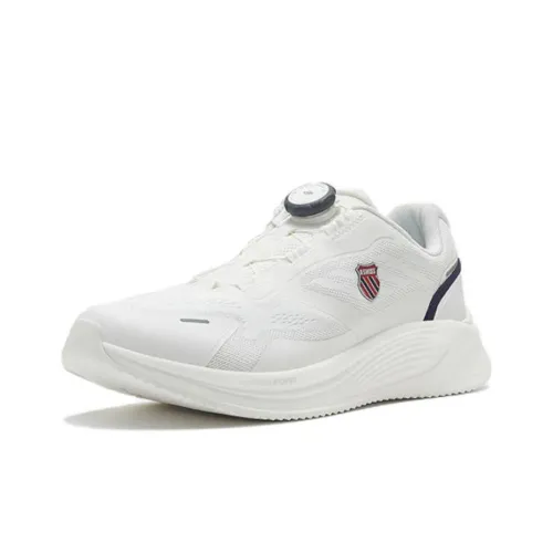 KSWISS Амортизация Износостойкие Низкие Беговые Кроссовки Мужские Белый Черный