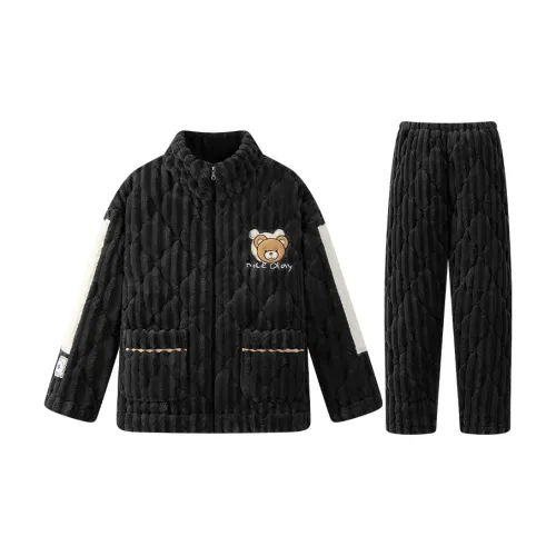 HUAIERWEI BBA Утепленный мужской комплект пижам G680