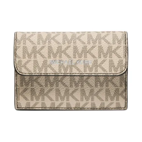 MICHAEL KORS Artificial Leather Card Holder Men's Light Brown MICHAEL KORS Искусственная кожа Мужской кошелек светло-коричневого цвета