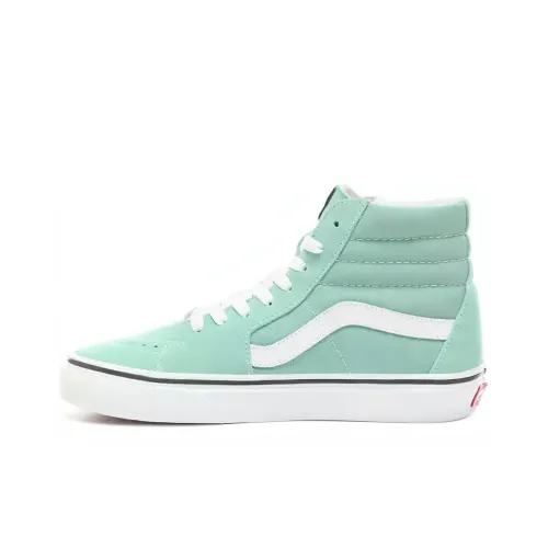 Vans SK8 High Топ Скейтборд Кроссовки Женские Белые Зеленые