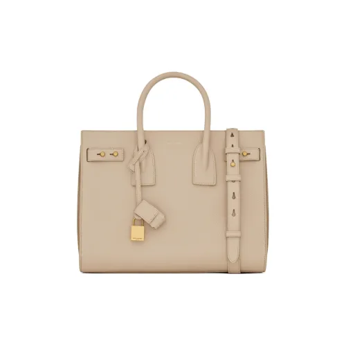 SAINT LAURENT SAC DE JOUR Телячья кожа Сумка Маленькая Женская Цвет морской соли