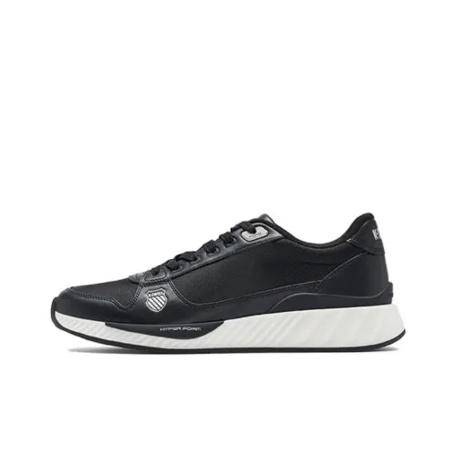 K·SWISS Беговые кроссовки Low Топ Чисто черный/Wimbledon Белый/Dreamy Серебряный Мужской