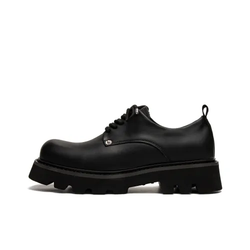 1997K Повседневные кожаные туфли низкие черные мужские