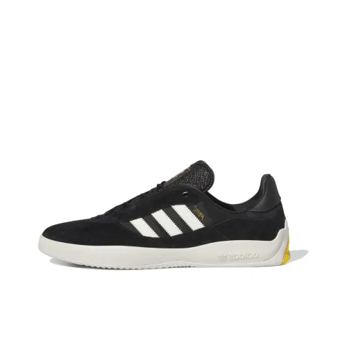 Adidas Originals Puig Устойчивые к истиранию низкие скейтбордические кроссовки Мужские Черный Белый