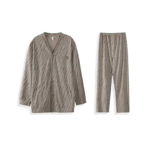 Fadaiqi Серый Tile Серый Мужской Пижамные комплекты