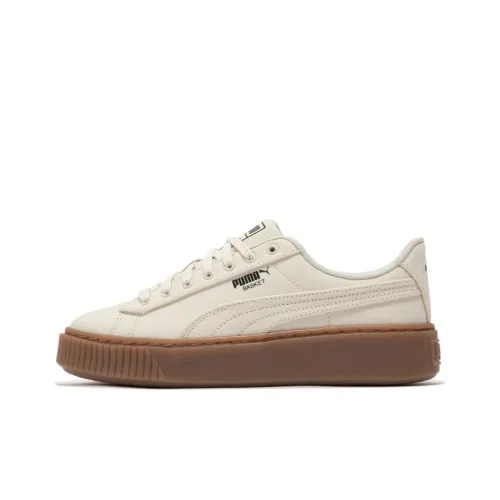 PUMA BASKET PLATFORM Скейтборд Кроссовки Низкие Бежевые Женские