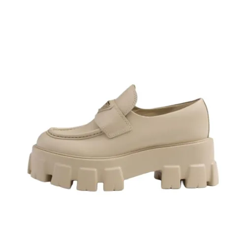 PRADA Monolith Лоферы Женские Экрю