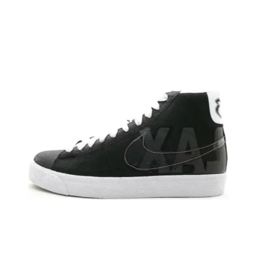 Nike Blazer Амортизация Износостойкий MID Топ Скейтборд Кроссовки Унисекс