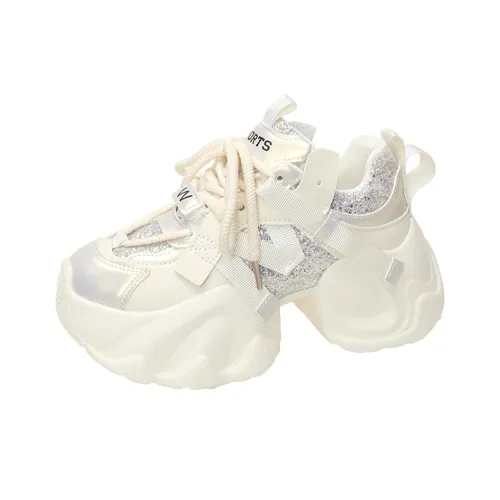 Handsome Running Sheep Амортизаторы Шок Устойчивость к истиранию Низкий Топ Толстая подошва Кроссовки Женские