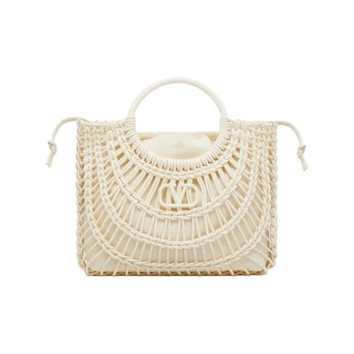 Valentino Кожа Тоут Сумка Сумка для покупок Сумка Женская Цвет Слоновая кость