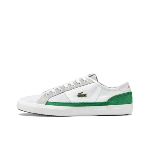 LACOSTE Collaboration Low Топ Скейтборд Кроссовки Мужские Белые Зеленые