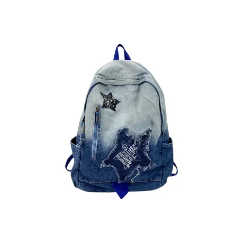 GEERDUN Nylon Backpack Standard Unisex Blue Red GEERDUN Нейлон Рюкзак Стандартный Унисекс Синий Красный