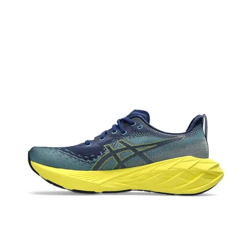 Asics Novablast 4 Беговые кроссовки Низкий топ Синий/Желтый Мужской