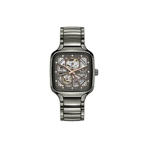 RADO Автоматический механический механизм Мужской Realme Collection Часы 38мм*9,7мм Скелет