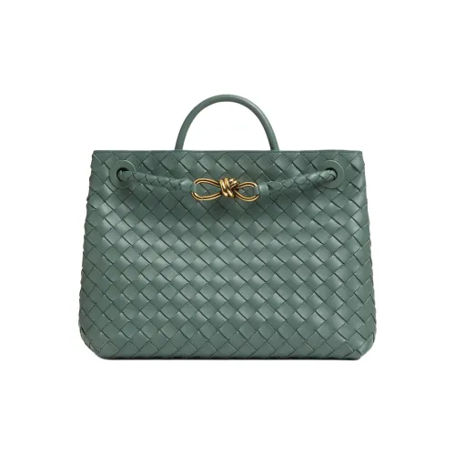 Bottega Veneta Andiamo Series Овчина Сумка через плечо Сумка среднего размера Женская Алоэ Вера Зеленая