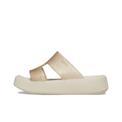 Crocs Слипоны Женские Золотые