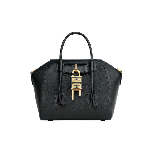 GIVENCHY Antigona Lock Телячья кожа Сумка через плечо Сумка Мини Женская Черная