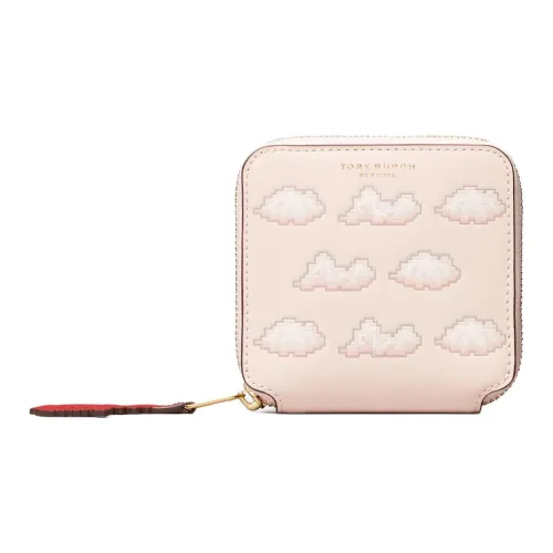 Tory Burch Коровья кожа Держатель для карт кошелек Унисекс Розовый