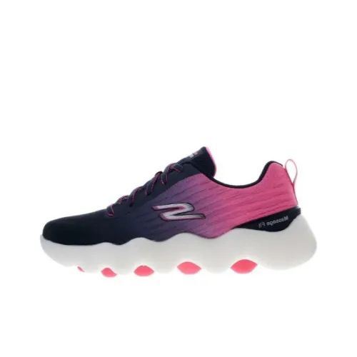 Skechers Go Walk Massage Fit Низкий Топ Повседневная Обувь Женская Черный Розовый