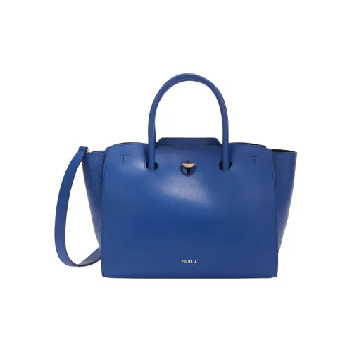 Furla Гладкая кожа Тоут Сумка Сумка для покупок Сумка через плечо Сумка Женская Кобальтовый синий