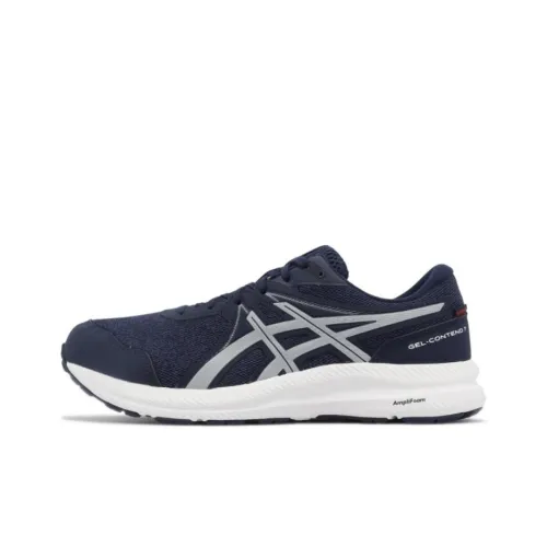 Asics Гель Contend 7 Low Топ Беговые кроссовки Унисекс Синий